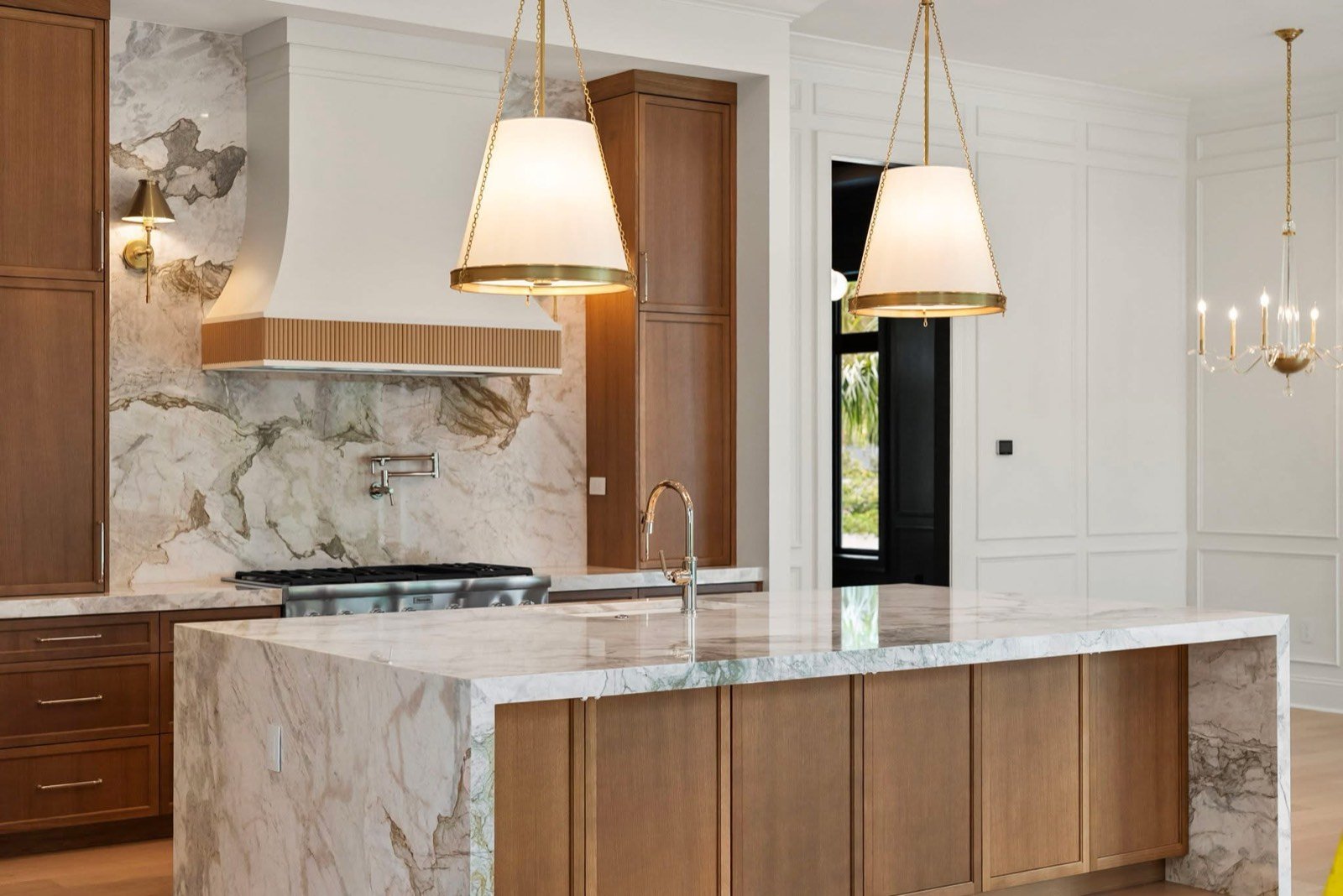 Custom white oak kitchen by Coastal Precision CNC