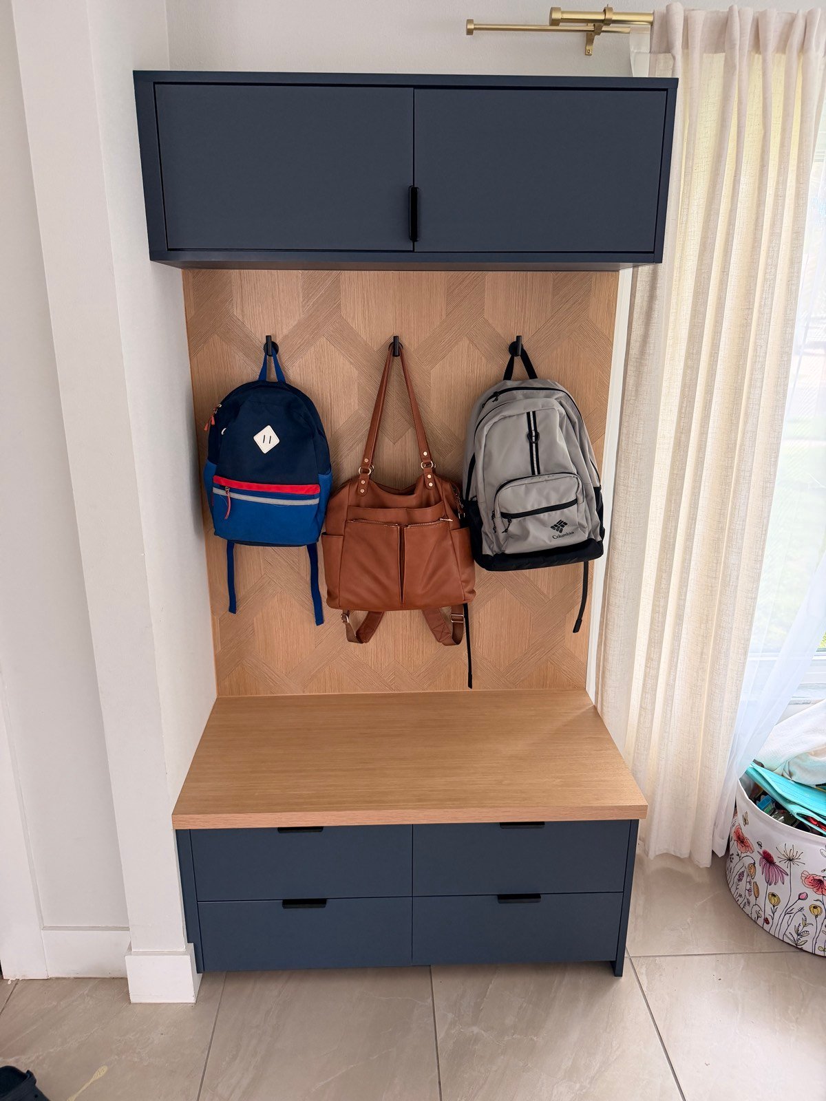 Mudroom with cubbies and bench by Coastal Precision CNC