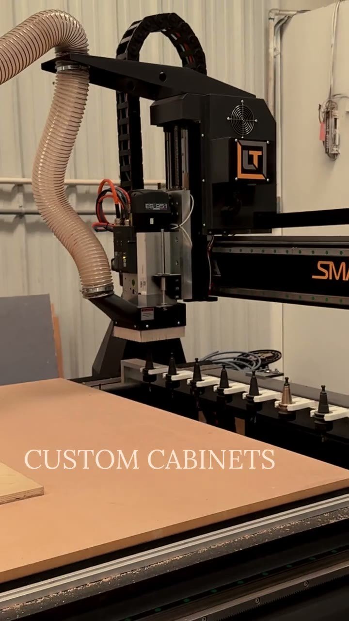 CNC router at Coastal Precision CNC shop